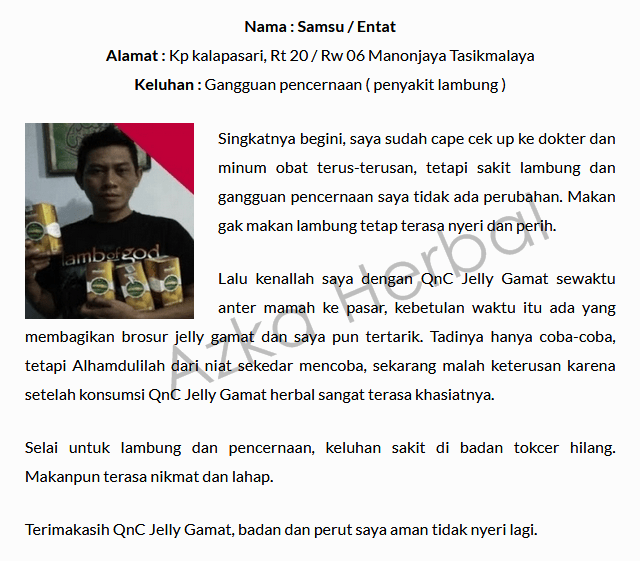 Testimoni Obat Infeksi Pencernaan Alami